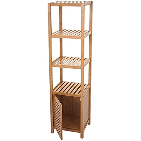 Mendler Badregal HWC-B18AM, Badezimmer Badschrank Standregal Cover