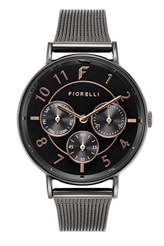 Image of Fiorelli Womens Quartz Watch, Analogue Classic Display and Aluminium Strap FO047BM