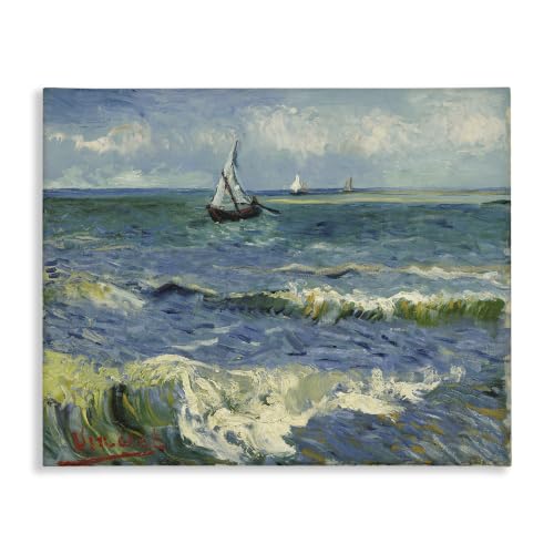 Stupell Industries 'Classical Seascape with Boat'| Canvas Art