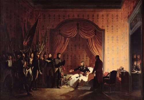 Tableau peinture sur toile Bonaparte à Millesimo par Roehn décoration 60x90cm