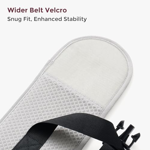 Image of Momcozy Hip Carrier Belt Extender - Compatible with Momcozy Move2Fit Hip Carrier, Extends Waist Band up to 61 inch for Plus Size Parents, Adjustable Fit, Soft & Breathable, Airmesh-Grey