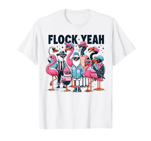 Flock Yeah - Flamingo Funny Pink Bird Lovers Summer Women Camiseta