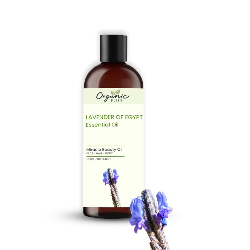 Image of Lavender of Egypt Essential Oil 100% Pure and Natural Therapeutic Grade Essential Oil for Hair Skin Care, Relief from Stress,Anxiety and Aromatherapy(50 ML)