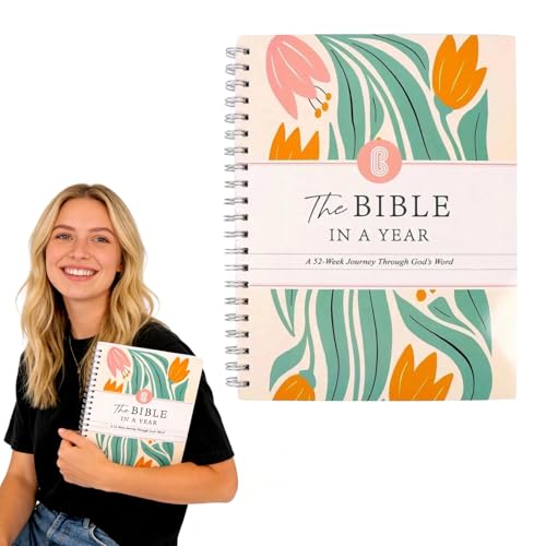 HAOQIAGA The Bible In A Year a 52-Week Study A5 Bible Study Guide