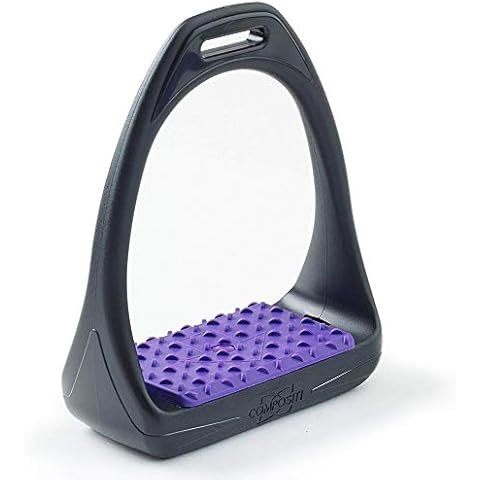 Compositi Reflex 3D Swivel Action Wide Track Stirrups, Purple, 4.75 Cover