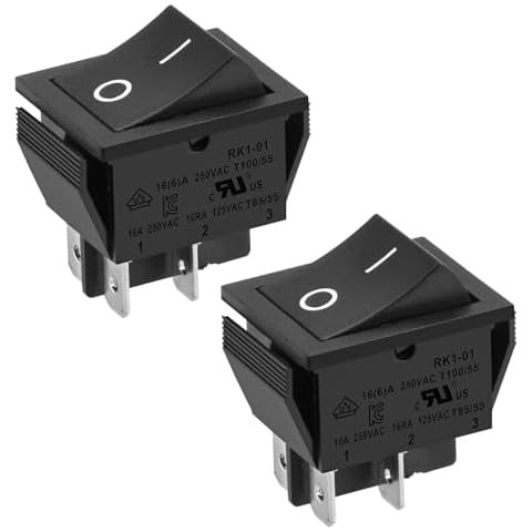 Heschen ON-OFF DPST Rocker Switch 2-Pack Cover