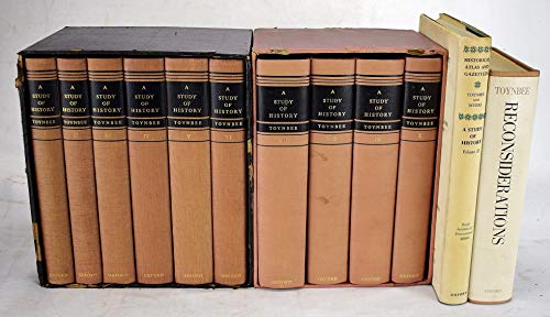 A study of history. The COMPLETE 12 vol. set, with the atlas (vol. 11) and Reconsiderations (vol. 12).