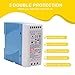 MDR-60-24 60W Industrial-Grade Switching Power Supply, 24V 2.5A Output, DIN Rail Mountable, Wide Input Range 85-264VAC, with Class I Div 2 Explosion-Proof Certification, Ideal for PLC/Automation/Secur