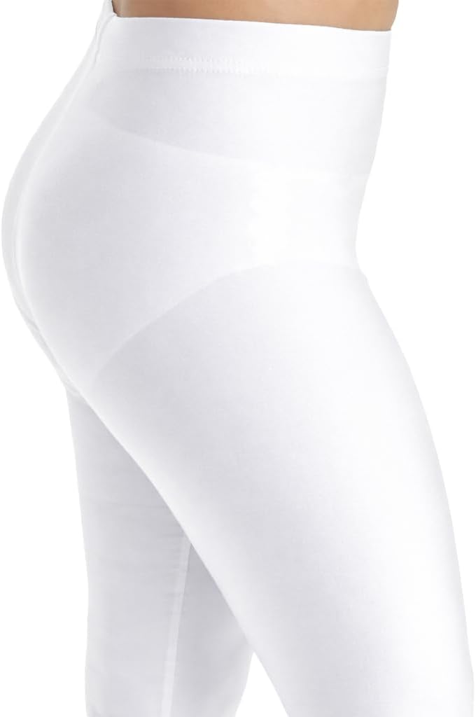 Lilax Girls' Athletic Shiny Soft Color Semi-Sheer Leggings Stretch Active Yoga Dance Pants for Kids