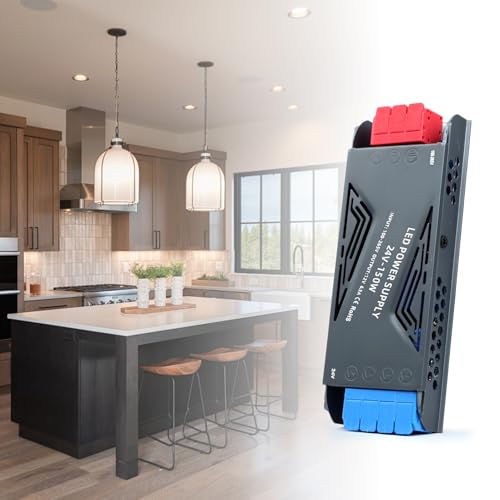 Image of LED Power Supply 24V 150W, BRIMETI LED Driver 6,3A LED Transformer AC 120V to 24V DC Low Voltage Switching Converter Constant Voltage Ultra Slim Adapter for Strip Light Cabinet Lights
