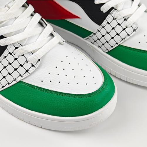 Palestine Flag High-Top Sneakers, Unisex for Men and Women2