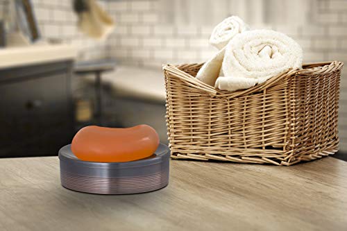 Buffalo Brand Trading Company, Heavyweight Brass, Oil Rubbed Bronze Finish, Soap Dish, 4.5 Inches Round By 1.35 Inch Height #TOP3