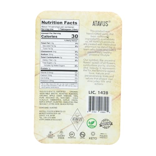 Guajillo & Habaneros & Whole Almonds & Avocado Oil Hot Sauce (2.0 oz) image 5