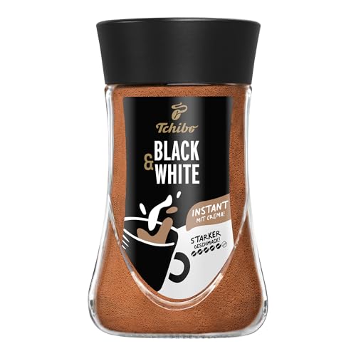 Tchibo Black & White - Café instantáneo (180 g, 1 paquete, soluble con cafeína)