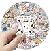 110Pcs Funny Coffee Stickers, Waterproof Vinyl Stickers for Water Bottles, Laptops, Journals, Coffee Quote Lovers Decals for Scrapbooking, Party Favors, Gifts