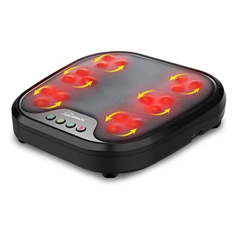 Snailax Shiatsu Fußmassagegerät mit Wärmefunktion, Fußwärmer mit 18 Knetmassageköpfen, Massagegeräte für alle Fußgrößen, elektrisches Fußmassagegerät zur Entspannung, Geschenke für Männer, Frauen Cover