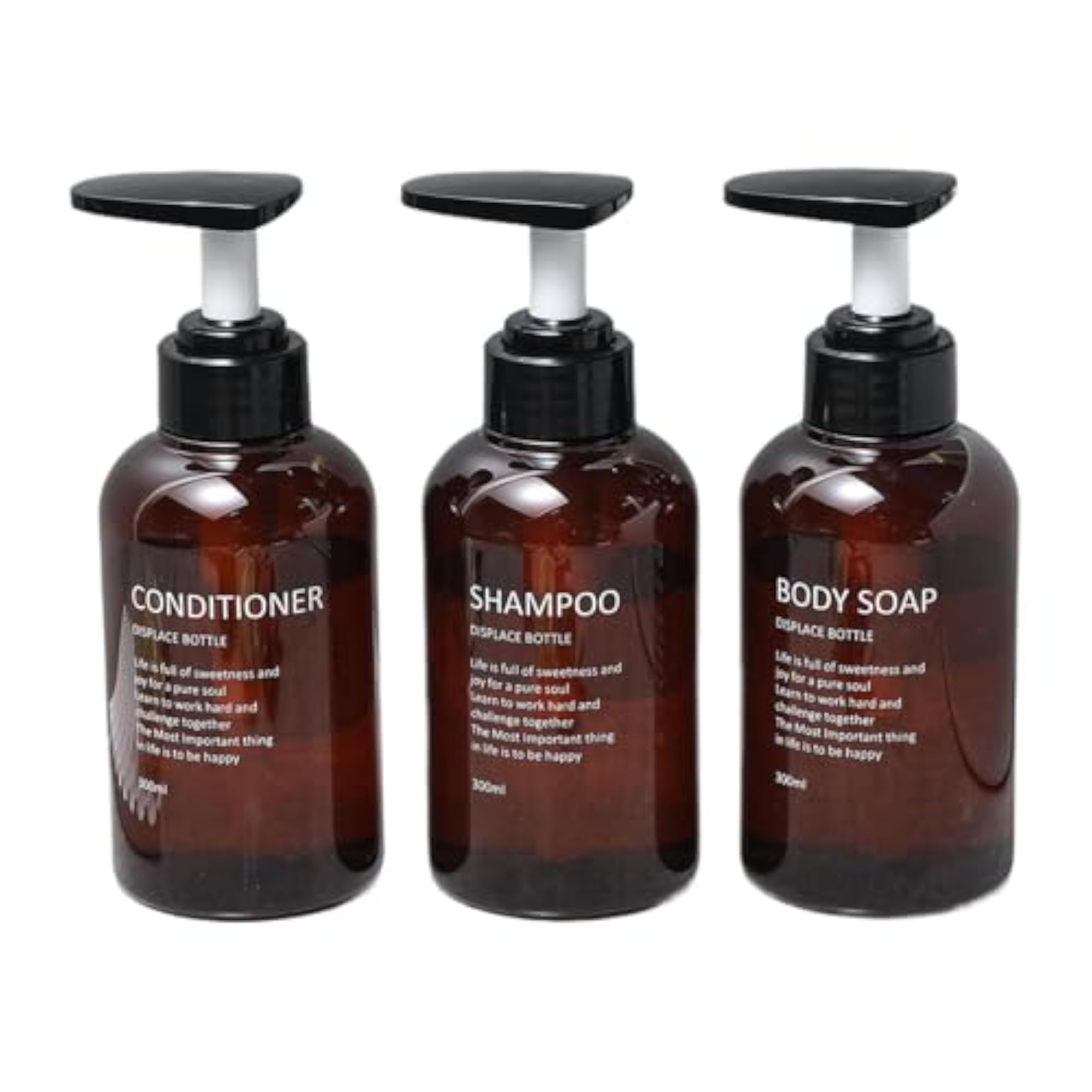 Shampoo and Conditioner Dispenser Soap Dispenser for Shower Bathroom Kitchen 300ml