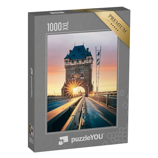 Puzzle 1000 Teile XXL „Worms mit berühmter Nibelungenbrücke, Deutschland“ – aus der Puzzle-Kollektion Worms