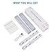 Under Cabinet Lighting, MOICO 3 Color Modes 20 LED Wireless Motion Sensor Closet Lights Rechargeable Magnetic Stick On Lights Bar for Counter, Wardrobe, Kitchen, Hallway, Stairs, 2 Pack