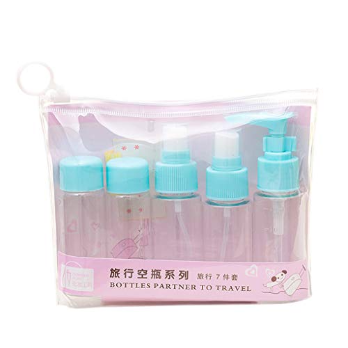 Preisvergleich Produktbild Kriosey 7 Stück Zerstäuber sprühflasche, Pumpzerstäuber Sprühflasche transparent, Parfumzerstäuber nachfüllbar Reise Zerstäuber Flaschen 40ml Zerstäuber Sprühflaschen leer, Sprayflasche für Parfüms