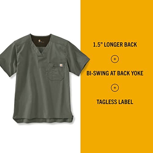 Image of Carhartt Ripstop & Sub-Scrubs Scrubs for Men, Utility Scrub Tops