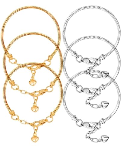 KGDUYC 6PCS Hilos Cadenas de Acero Inoxidable, Delgada Cadena de Collar de eslabones de Cable con Langosta Cierres Cruz Cadena DIY para Hacer Collar de Pulsera de extensión, cadena acero inoxidable