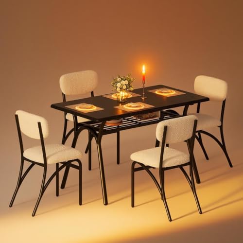 GarveeHome Marble Top Dining Set