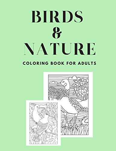 Birds & Nature Coloring Book for Adults