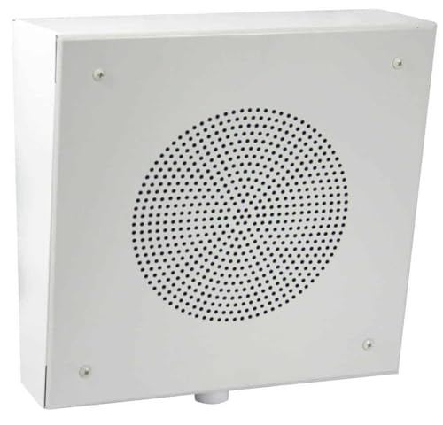 Lowell DSL-805-72K 8-Inch Dual Cone Speaker with 25/70V Xfmr, Grille, Enclosure, Volume Control; 25V/70V Dual Voltage Transformer with Taps at 0.25, 0.5, 1, 2, 5W; Steel Enclosure and Grille