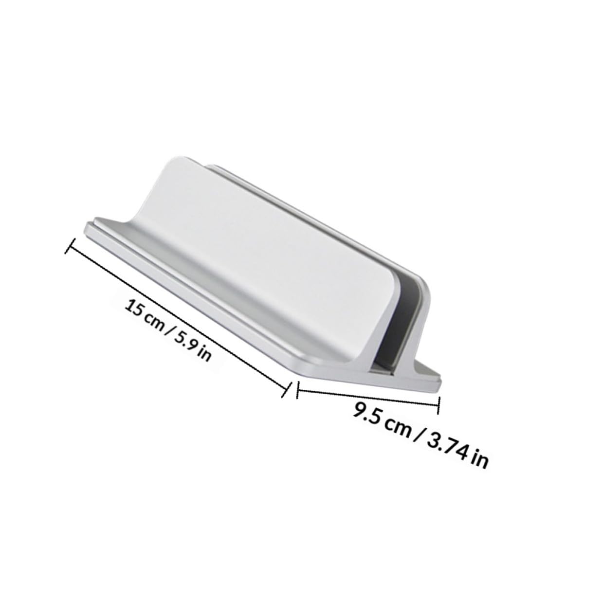 CALLARON Supporto Verticale per Laptop in Lega di Alluminio, Base per Laptop da Scrivania Leggera e Resistente, Dock Verticale per Tablet Stabile e Portatile, Accessorio per Computer