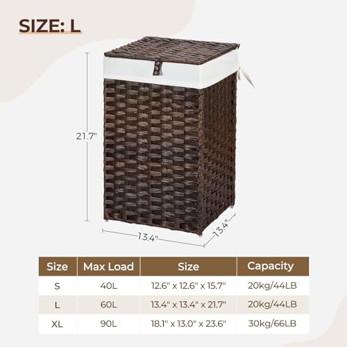 Greenstell LH011-V2-BN-GL-VC Laundry Hamper With Lid thumb #1