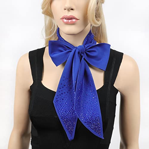 SP Sophia Collection Fashion Scarf Multipurpose - Rhinestone Polyester Ribbon Headband Neckerchief3