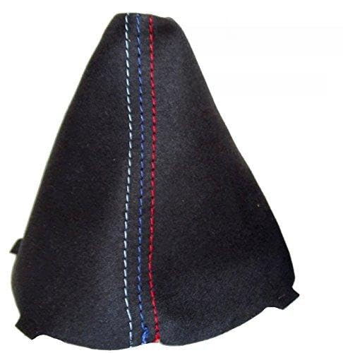 The Tuning-Shop Ltd for BMW 3 Series E90 E91 E92 E93 2005-13 Shift Boot Black Suede M3 /// Stitching