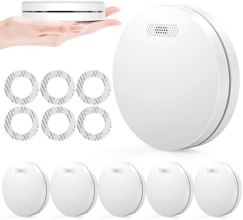 XINDUM Rauchmelder 10 Jahre Batterie TÜV-Zertifiziert 6er Set | Standalone Brandmelder: Einfache Installation ohne Verkabelung, sofort einsatzbereit.