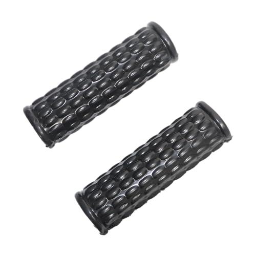 Image of TVS Scooty /Bike Handle Grip Cover (Model 4), Handle Bar Good Grip to Rider, All Weather Protection with Premium Virgin PVC Material |Anti Slip| Riding Accessories - Black (Set of 2)