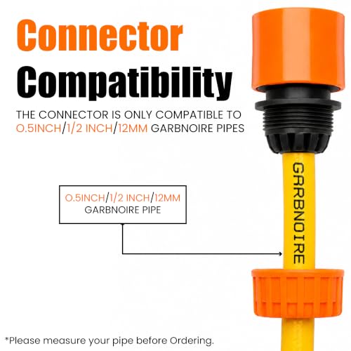 Garbnoire 8-in-1 Heavy Duty Hose Nozzle, Orange Pack of 1 - Image 5