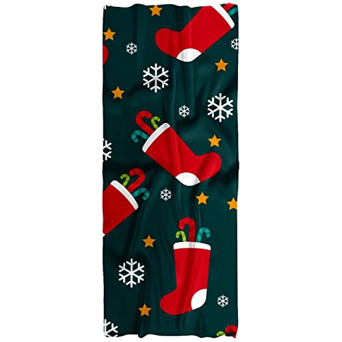 Écharpe légère femme idéale en cadeau de Noël avec ses motifs rouges de fête