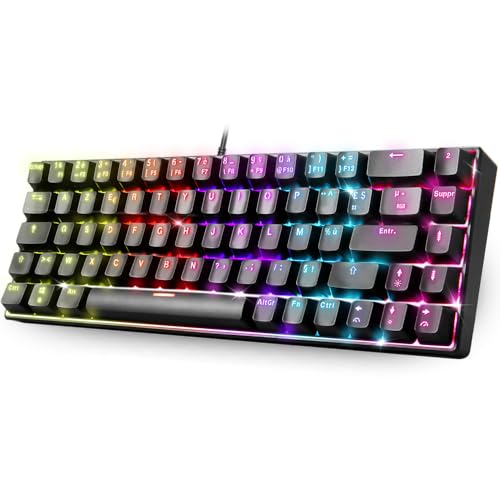 Clavier gaming TKL 60% antighosting total avec switches interchangeables