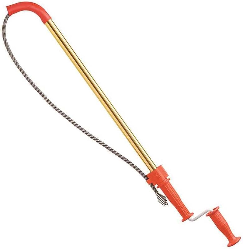 59802 Sinfín híbrido de inodoro K-6DH para serpientes con cable tri-envolvente de cabezal de caída de alta resistencia de 6', plomería manual o inalámbrica operada por taladro