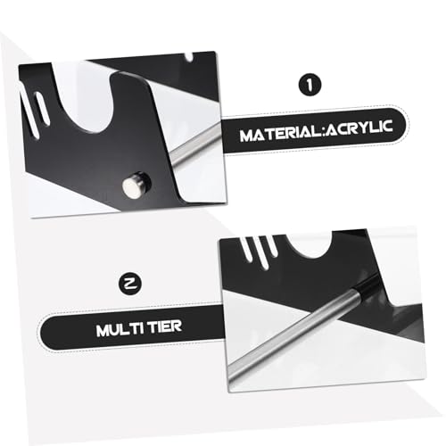 Support Clavier Mécanique Acrylique Noir Inclinable SEWACC - 8