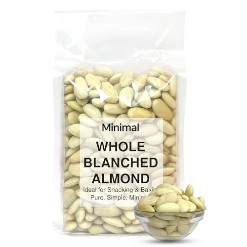 Image of Minimal Whole Blanched Almonds 150g | Premium Skinless Almonds | Smooth Texture, Clean Taste | Ideal for Snacking, Baking & Desserts (Pack Of 1)