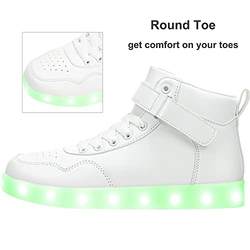 APTESOL Modieuze kindersneakers met LED verlichting, knipperende sportschoenen, oplaadbaar, voor jongens en meisjes