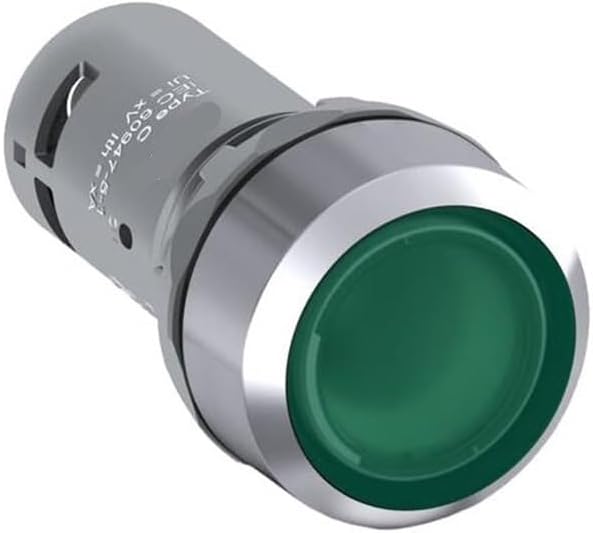 CP Series Illuminated Metal Ring Flat Head Button CP1-33G-10 | 10116174