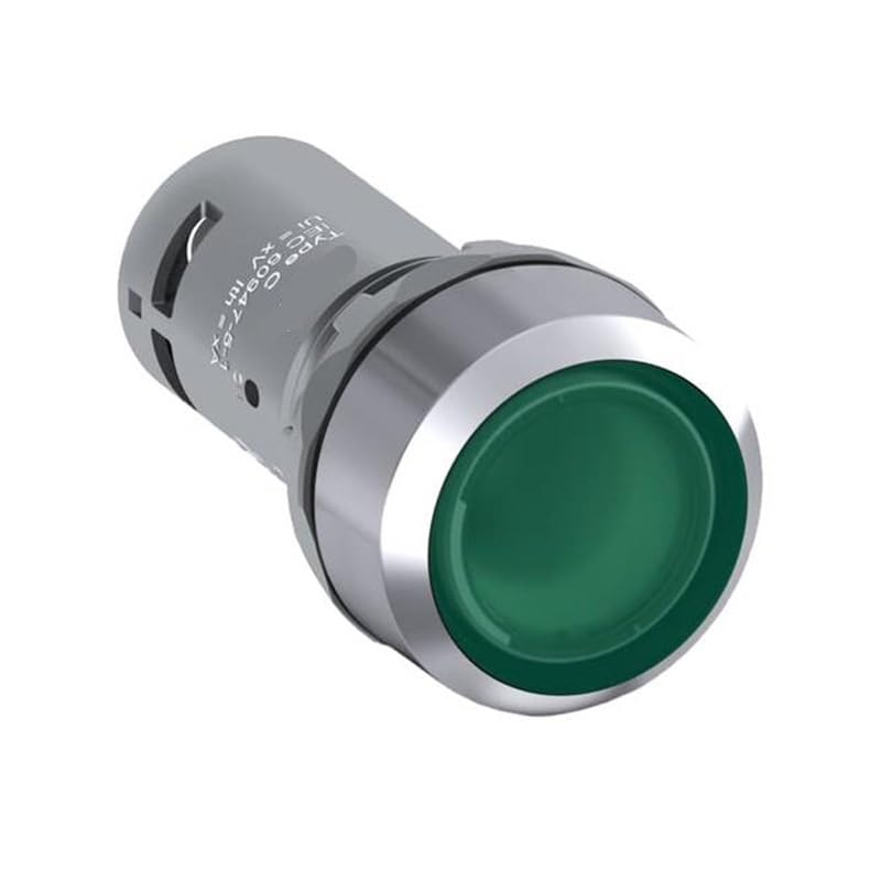 Bouton-Poussoir Lumineux à bague métallique série CP1-33G-10