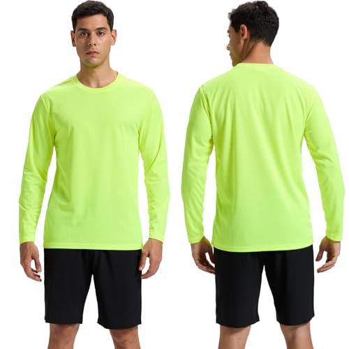 7 Pack Men's Long Sleeve Shirts Sun Protection Shirts Lightweight UPF 50+ Rash Guard for Running Workout Fishing2