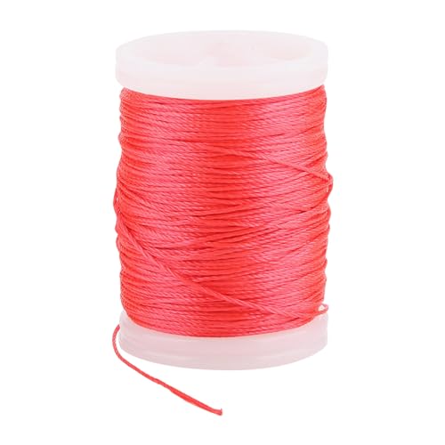 Jelquix Hilo para Servir Hilo de Nailon de 120m, Multifilamento de Torsión Suave, Resistencia a la Rotura de 34 Libras, Miradores, Opción de Color Rojo (Rojo)