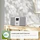 MangoKit MD5 Stereo DAB Radio mit Bluetooth,DAB Plus Radios,Digitalradio,UKW Radio,Tragbares Dab Radios,Küchenradio mit Netzbetrieb und Batterie,Farbdisplay,Alarme,Uhr,Schlummerfunktion-Steingrau