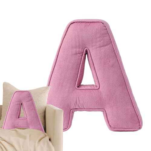 Genérico Cojín Letra Inglés - Cojín de Peluche en Forma de Letra Inglés | Mullido Relleno para Siestas Descanso Sofá Cama Cumpleaños Casa Nuevo Patio