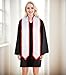 Erligo Graduation Honor Stole Classic End with Trim for Unisex Adult 72 Inches Long (White + Red Trim, 72 Inch)