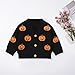 0-5T Baby Girl Halloween Costumes Pumpkin Sweater Long Sleeve Knitwear Christmas Outfit Boys Fall Winter Clothes (Halloween-Black, 2-3 Years)